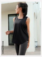 Camiseta deportiva sin mangas de malla para mujer, ropa de Fitness, Yoga, EVJ, 7 colores - details 12
