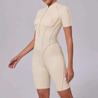 Monos Deportivos de Yoga Fiess Mangas Cortas, Espalda Abierta, Talla Única para Mujeres - details 33