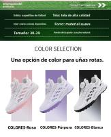Nuevo botón giratorio zapatos de fútbol para niños niñas escuela primaria niños juego tf uñas rotas niñas zapatos de entrenamiento - details 1