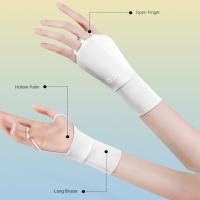 Guantes de Golf elásticos de medio dedo, guantes finos de Color sólido con protección solar, muñequera protectora Anti-UV, manoplas de seda helada para conducir - details 10