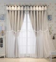 Cortinas Opacas de salón, 2 Piezas,Doble capa,aislantes, frío y Calor para Dormitorio con Ojales - details 1
