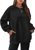 Sudadera holgada de manga larga con cuello redondo para mujer - details 13