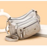 Bolso De Mensajero De Hombro Multicapa Con Múltiples Compartimentos De Cuero Suave De Moda Para Mujer - details 6