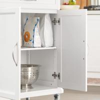 Cocina Luxus-Carrito de Cocina con Piso Carrito de Servir de Bambú 66 x 46 x 91 cm ES - details 5