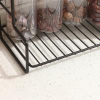 Estante organizador de cocina moderno, estante de almacenamiento para baño de doble capa, ahorro de espacio, gran capacidad, organizador de fregadero de cocina impermeable - details 16