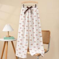 Pijama de algodón con burbujas para mujer, pantalones casuales de verano nuevos para el hogar, estilo delgado, se pueden usar al aire libre, pantalones antimosquitos, pantalones largos sueltos de talla grande - details 17