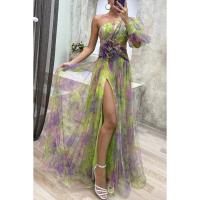 Vestido Elegante de Malla Multifuncional para Mujer Estilo Descubierto con Hombros - details 10