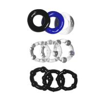 Leten 3 unids/set cuenta masculina retrasar la eyaculación anillo de erección de silicona duradero juguetes sexuales para hombres adultos juego 18+ - details 7