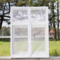 Mosquitera autoadhesiva con apertura para ventana, malla interior Invisible, personalizable, antimosquitos - details 5