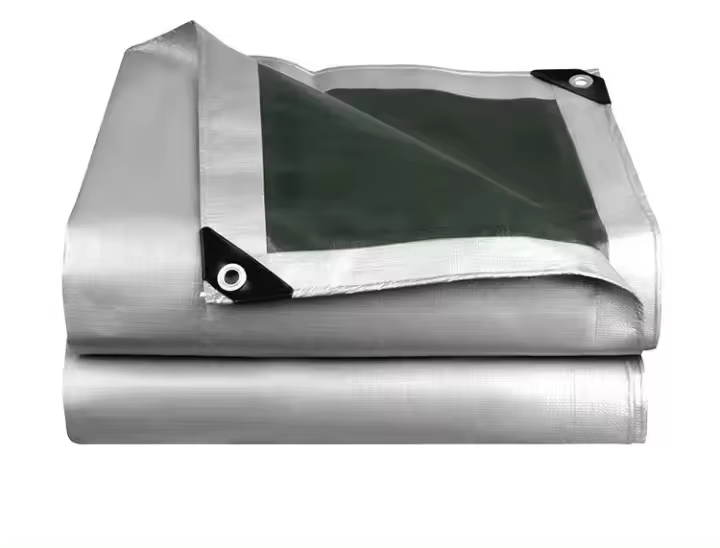 Tarpaulín Impermeable de PE 0.32 mm Cubierta de Carrito de Jardín Protección Solar para Casa de Mascotas - 1