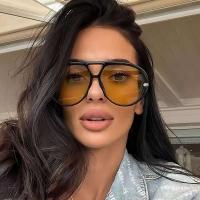 Gafas de Sol Piloto Oversize Estilo Vintage 2025 Sombra de Puente Doble Para Hombres y Mujeres - details 3