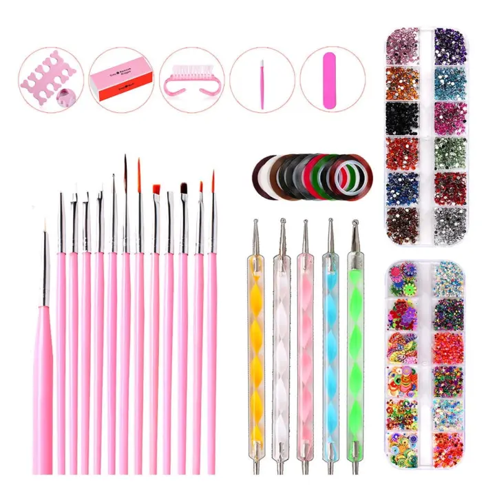 Juego de pinceles de Gel para decoración de uñas, set de 10 pinceles para manicura - 1