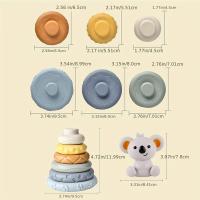 Juego de desarrollo de inteligencia sensorial infantil Montessori, desarrollo de habilidades motoras finas, construcción de Torre koala, juguetes de aprendizaje - details 1