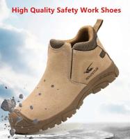 Zapatos de trabajo de seguridad para construcción y soldadura anticompresión para hombre, resistentes al desgaste, indestructibles, para uso en exteriores - details 1