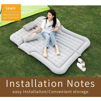 Colchón inflable para viaje en coche, cama de aire para SUV, Camping, asiento trasero con bomba y 2 almohadas - details 7