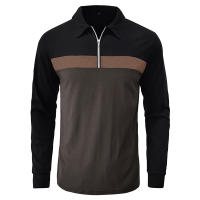 Polo camiseta de hombre 2023 otoño e invierno nueva solapa color a juego POLO camisa de comercio exterior de hombre manga larga - details 13