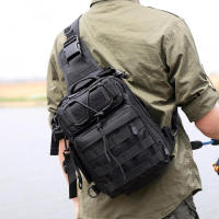 Bolsa táctica Molle para equipo de pesca en el pecho para hombre, Camping, senderismo, caza, eslinga, un solo hombro, bolsa deportiva - details 0