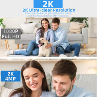 Cámaras de vigilancia wifi doméstico inalámbrico WIFI Internet remoto inteligente Visión nocturna interior 360 grados alarma vigilancia - details 2