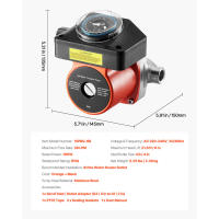 Bomba de Recirculación de Agua Caliente SucceBuy con Temporizador, Caudal de 38 LPM, Sistema de Circulación de 100W, CA 220-240V, Conector de G3/4 a G1/2, Apta para Calderas y Calentadores de Agua Solares - details 5