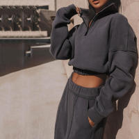Suéter deportivo para mujer, ribete de dos piezas, moda, nuevo 2024 - details 19