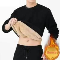 Sudadera gruesa con forro polar para hombre, nuevo estilo de invierno, holgada, cálida, deportiva, para hombres jóvenes - details 2