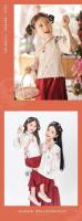 Hanfu hija niños estilo chino Hada nuevo vestido niña ropa antigua conjunto de primavera y otoño - details 5
