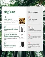 Mesa de Camping Plegable de bambú de 100 x 72 cm para 4 a 6 Personas, Marco Estable de Aluminio, 3 Alturas Ajustables con Bolsa de Transporte para jardín, Picnic, Camping - details 21