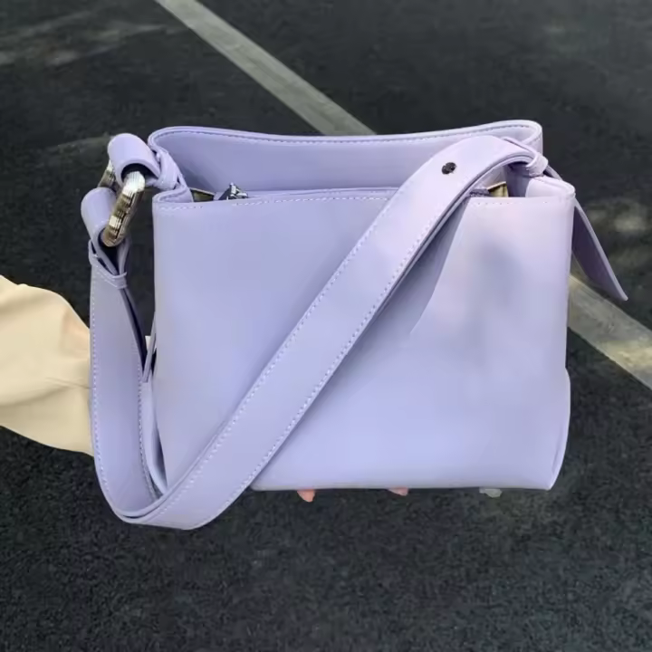 Bolso de compras informal con bandolera y asa de moda - 1