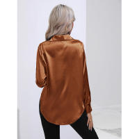 Camisa de satén para mujer, blusa de manga larga, nuevo estilo primavera/verano, ropa de mujer - details 30
