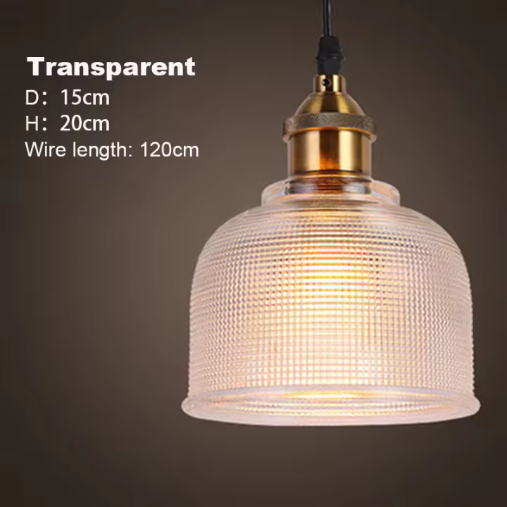 Luces colgantes de cristal E27, soporte creativo, luz de Haning para comedor, dormitorio, mesita de noche, Bar, Cafesuspension, luminaria de decoración - 1