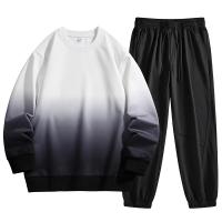 Conjuntos de dos piezas para hombre, Sudaderas con cuello redondo y pantalones, trajes deportivos informales, moda de otoño - details 4