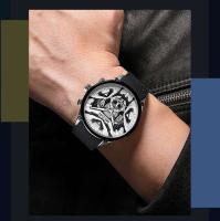 Reloj de Cuarzo de Lujo para Hombres Megir Correa de Silicona Reloj Deportivo de Ejército Impermeable Estilo de Negocios - details 10