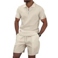 Hombres de manga corta, pantalones cortos de dos piezas, ropa deportiva, ropa de verano de moda casual, sudadera S-3XL - details 0
