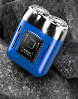 Mini afeitadora eléctrica portátil popular, afeitadora giratoria para hombres a prueba de agua, cabezal de cuchilla - details 13