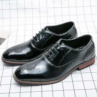 2025 zapatos puntiagudos de cuero de vestir de negocios para hombres, vestido de novia estilo Oxford para caminar, zapatos de fiesta - details 6