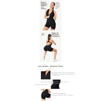 Verano de alta intensidad de ejercicios de espalda, body de yoga, body ajustado de fitness con cremallera color piel para levantamiento de glúteos. - details 5