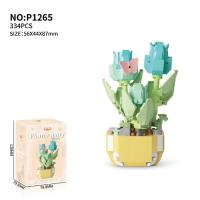 Bloques de Construcción de Cactusas Flor Eterna Bonsái Árbol Jardines Románticos Ladrillos DIY - details 29