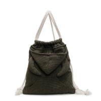 Mochila sencilla con capucha de cuerno de buey, bolso escolar de gran capacidad con diseño de capucha de estilo coreano, bolso con cordón y cremallera de Color sólido para compras - details 19