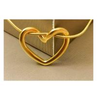 Collar de Titanio con Colgante de Corazón de Amor Diseño Simple para Mujer - details 2