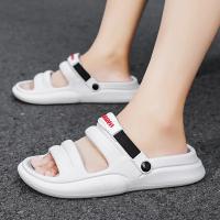 Zapatillas hombre verano 2024 nuevo uso exterior niños pisando mierda sensación deportes conducción sandalias de playa de suela blanda de doble propósito - details 19