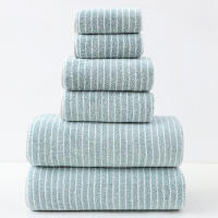Juego de Toallas de Lujo de 6 Piezas, 2 Toallas de Baño, 2 Toallas de Mano y 2 Paños de Lavado, Altamente Absorbentes para viajes, baño - details 8