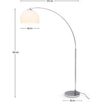 Lámpara de pie de 1.7m de cromo/blanco A60, E27, 60W Adecuada para las lámparas estándar - details 5