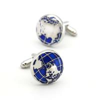 Gemelos con mapa del mundo para hombre IGame, hechos de material de latón de alta calidad, diseño de globo azul, regalo - details 3