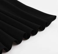 2024 nuevo Retro de manga corta de malla de contraste elegante ral bordado Swing Vintage mujeres corbata cuello bolsillo lateral vestido de verano - details 7
