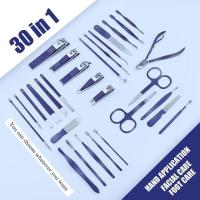 Juego de cortadores de piezas para el hogar, Kit de manicura de acero inoxidable, tijeras para uñas y pedicura, 30 unidades - details 8