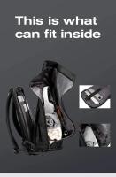Bange Mochila de negocios para ordenador portátil de 15,6 pulgadas, bolsa de viaje impermeable con múltiples compartimentos, mochila negra adecuada para hombres - details 12