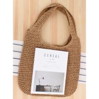 2025 nuevo bolso tejido de cuerda de papel de hombro Mori bolso tejido a mano casual versátil bolso de playa de gran capacidad - details 5