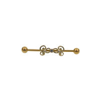 14G * 1,6*38mm colorido cz barbell industrial Hélix cartílago de oreja-piercing conch pendiente de barra pendientes joyas de cuerpo - details 19