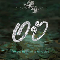 Black Myth Wukong Ruyi - Anillo De Plata De Ley Con maledición De Apriete, Estilo Chino - details 2