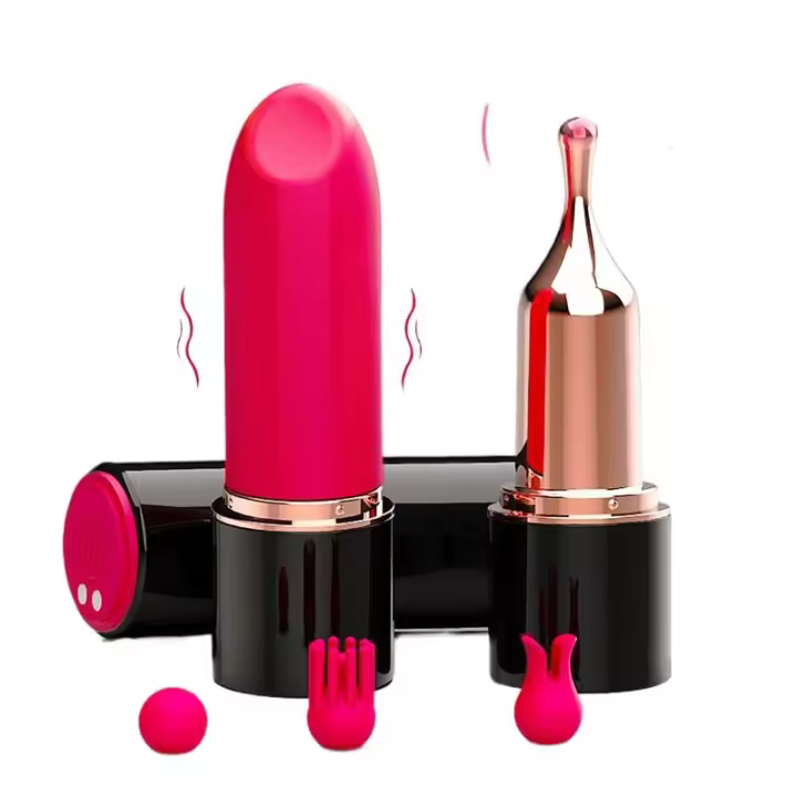 Vibrador de punto G potente y sexy en empaque privado, estimulador de clítoris y pezones con forma de lápiz labial, consolador de dedo para orgasmos rápidos, juguete sexual para adultos para principiantes. - 1
